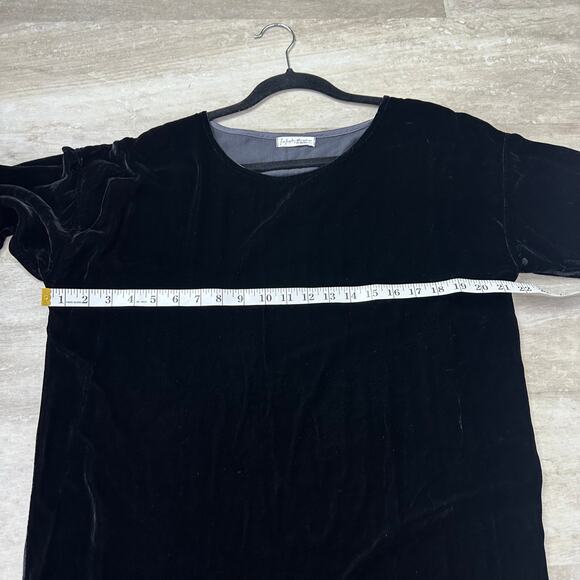 Free People X CP Shades Black Velvet Bridget Long Sleeve Mini Dress Size Small - Picture 7 of 9